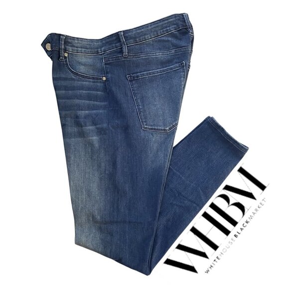 White House Black Market Denim - White House Black Market Jeanie Denim High Rise Legging, Size M, #249